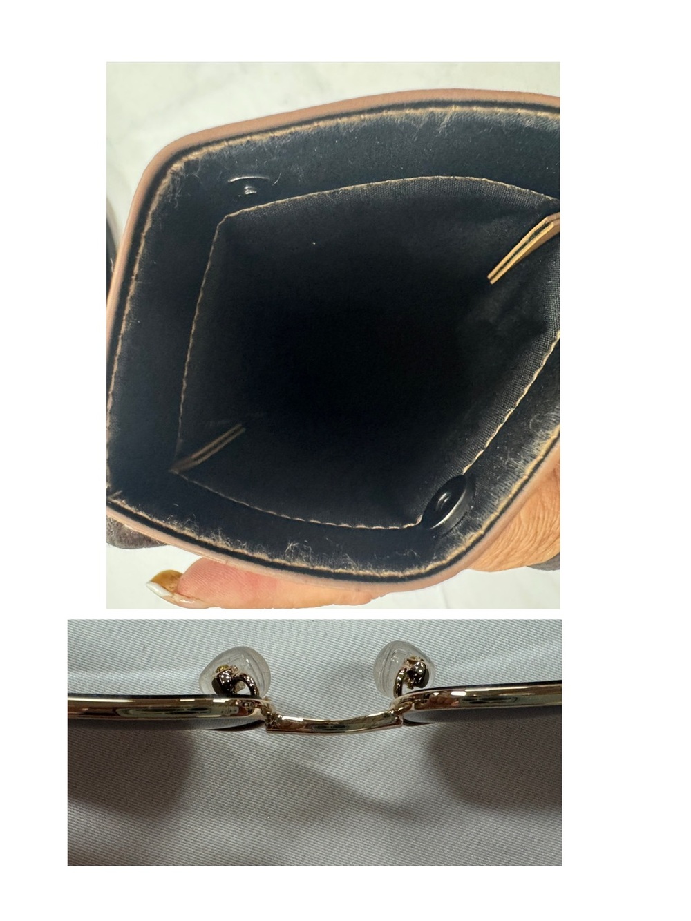 MCM Chic Sunglasses with Dust cloth & Leather Crossbody case NWT - Picture 5 of 8